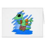 Alien Baby in Swimmies Card