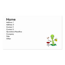 Alien BBQ Business Card Templates