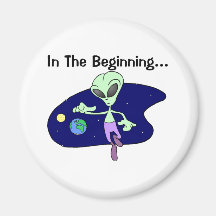 Alien Beginning Fridge Magnet