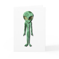 Alien Being Greeting Card