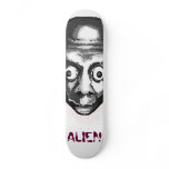 Alien big eyes skater board