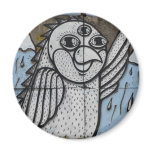 Alien bird refrigerator magnet