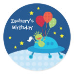 Alien Birthday Sticker