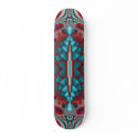 Alien Blue Scale Skateboard