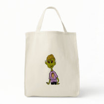 Alien Boy - Humans Rock Tote Bags