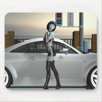 alien car model マウスパッド