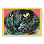 Alien Cat Greeting Card