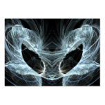 Alien Cat Fractal Art. ATC. Custom business cards