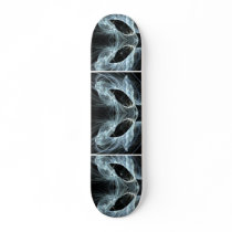 Alien Cat. Mystical Fantasy Art Fractal. Skate Deck
