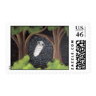 Alien Caught in a Spiders Web Stamp by Quantum_Art_Nerd