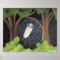 Alien Caught in a Spiders Web Posters