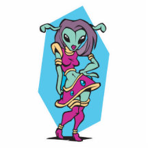 alien chic photo cutout