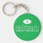 Alien Christian keychain/keyring