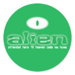 Alien Christian sticker