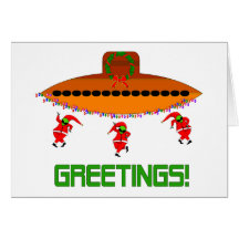 Alien Christmas Card