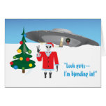 Alien Christmas Card