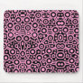 Alien Circuit II - Pink on Black Mouse Pad