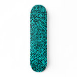 Alien Circuit III - Black on Cyan skateboards