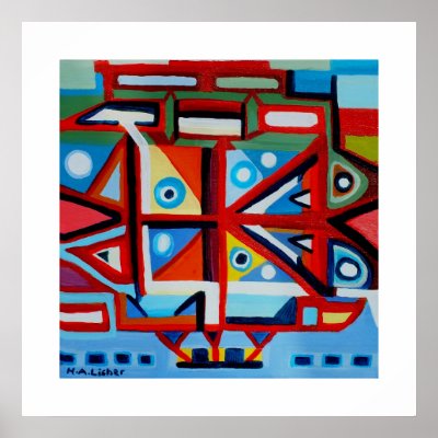 Alien City Code Print by ANGELHELEN