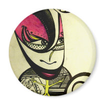 Alien Concept Fridge Magnet