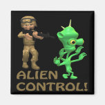 Alien Control Refrigerator Magnets