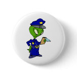 Alien Cop Writing a Ticket Pins