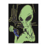 Alien Cries Over Dead Bird Post Cards