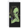Alien Cries Over Dead Bird Rack Cards