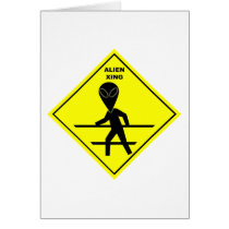 Alien Crossing Card