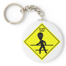 Alien Crossing Keychain