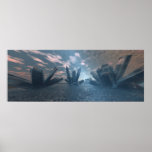 Alien Crystal World Poster posters