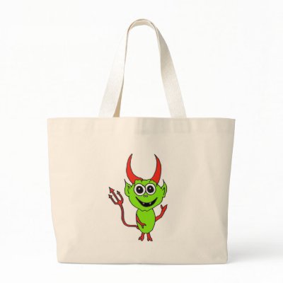 Alien Devil Bag by miserablemisty