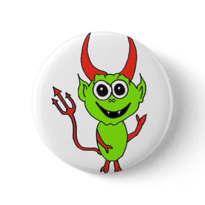 Alien Devil Pins by miserablemisty