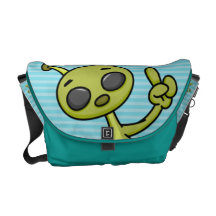 Alien Dude Messenger Bag