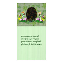 Alien Easter Egg Hunt Customized Photo Card