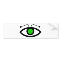 Alien Eye Bumper Sticker
