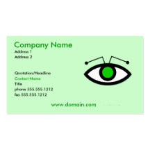 Alien Eye Business Card