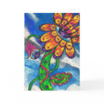 Alien Eye Flower greeting card