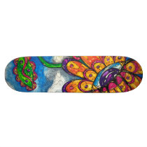 Alien Eye Flower Skateboard