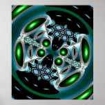 Alien Eyes - Art Poster2 - Modern Neon