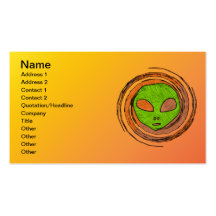 ALIEN FACE BUSINESS CARD