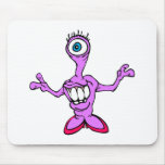 Alien Face in Heels Mousepad