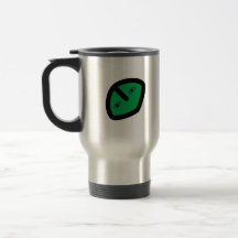 Alien Face on Green Mug