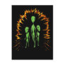Alien Family Post Card