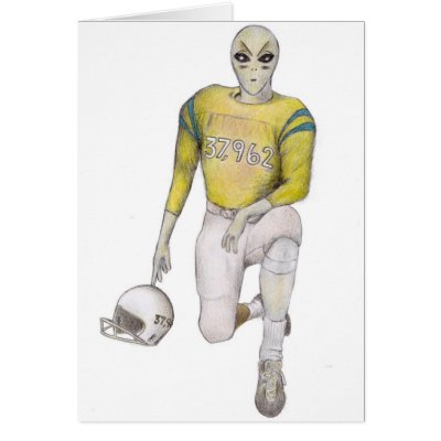 Alien Football Player Card by alcbalcb