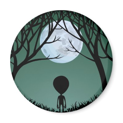 Alien Fridge Magnet Extraterrestrial Gifts & Decor by artist_kim_hunter