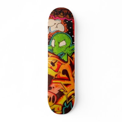Alien Gaffiti Skate Decks by zapdos883