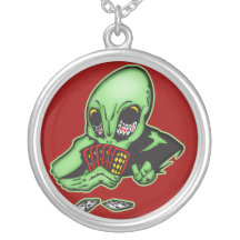 Alien Gambler Custom Necklace