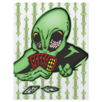 Alien Gambler Personalized Flyer