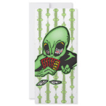 Alien Gambler Rack Card Template